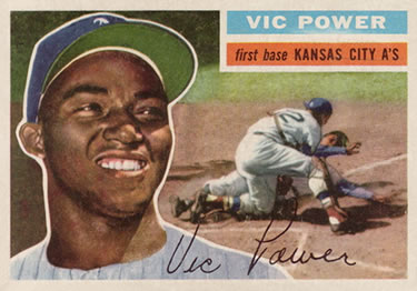1956 Topps #67 Vic Power Front