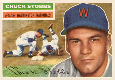 1956 Topps #68 Chuck Stobbs Front