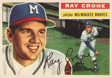 1956 Topps #76 Ray Crone Front