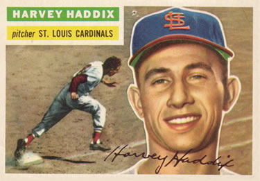 1956 Topps #77 Harvey Haddix Front