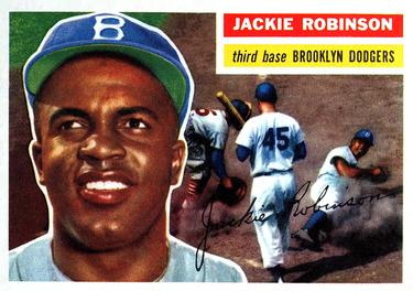 1956 Topps #30 Jackie Robinson Front