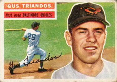 1956 Topps #80 Gus Triandos Front