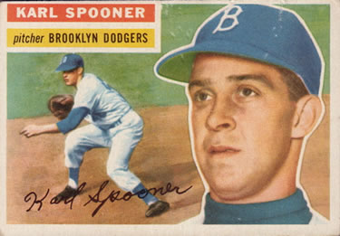 1956 Topps #83 Karl Spooner Front