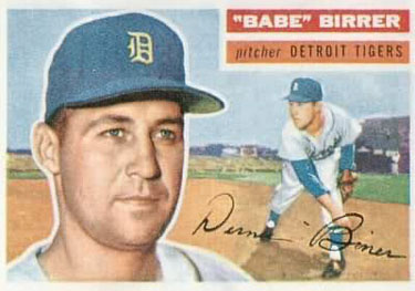 1956 Topps #84 Babe Birrer Front