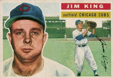1956 Topps #74 Jim King Front