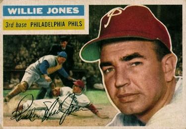 1956 Topps #127 Willie Jones Front