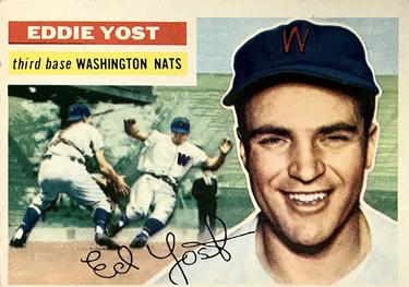 1956 Topps #128 Eddie Yost Front