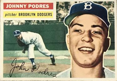 1956 Topps #173 Johnny Podres Front