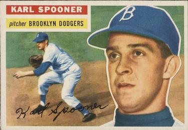 1956 Topps #83 Karl Spooner Front