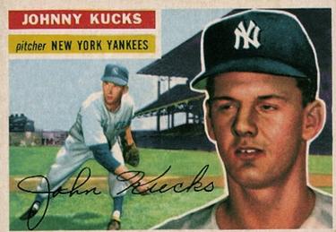 1956 Topps #88 Johnny Kucks Front