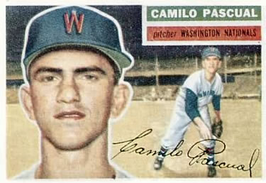 1956 Topps #98 Camilo Pascual Front