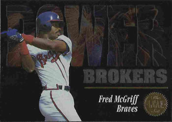 1994 Leaf - Power Brokers #8 Fred McGriff Front