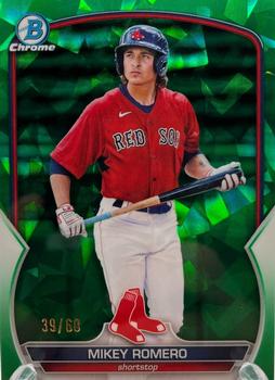 2023 Bowman Sapphire Edition - Green #BCP-69 Mikey Romero Front