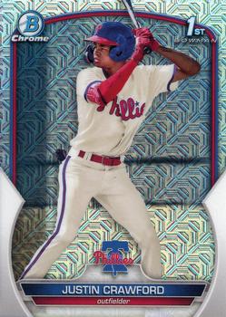 2023 Bowman - Chrome Prospects Mojo Refractors #BCP-3 Justin Crawford Front