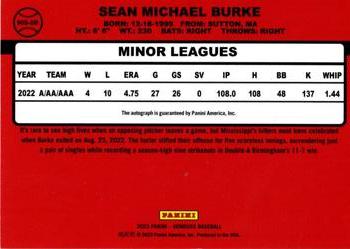 2023 Donruss - Retro 1990 Signatures #90S-SB Sean Burke Back