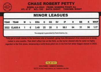 2023 Donruss - Retro 1990 Signatures Holo #90S-CP Chase Petty Back