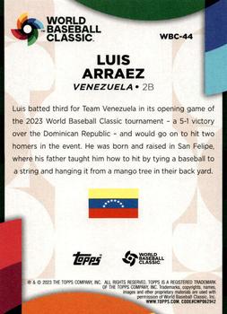 2023 Topps - World Baseball Classic Stars Blue #WBC-44 Luis Arraez Back