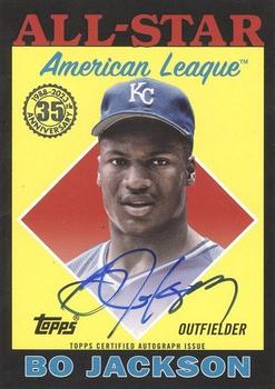 2023 Topps - 1988 Topps Baseball 35th Anniversary All-Stars Autographs Black #88ASA-BJ Bo Jackson Front
