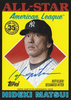 2023 Topps - 1988 Topps Baseball 35th Anniversary All-Stars Autographs Black #88ASA-HM Hideki Matsui Front