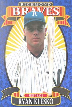 1993 Pepsi Richmond Braves #1 Ryan Klesko Front