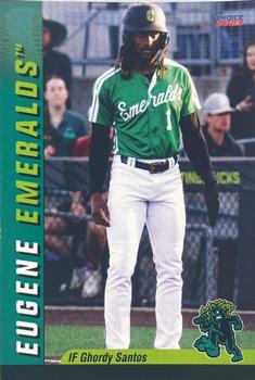 2023 Choice Eugene Emeralds #22 Ghordy Santos Front