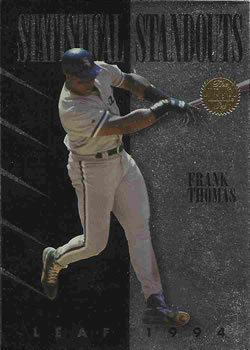 1994 Leaf - Statistical Standouts #1 Frank Thomas Front