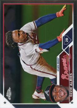 2023 Topps Chrome #196 Ozzie Albies Front
