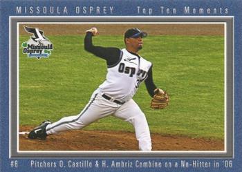 2008 Grandstand Missoula Osprey 10th Anniversary - Top Ten Moments #8 Osbek Castillo / Hector Ambriz Front