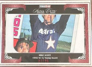 2008 TriStar Signa Cuts Baseball Edition - Red #NNO Mike Scott Front