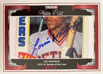 2008 TriStar Signa Cuts Baseball Edition - Red #NNO Lou Whitaker Front