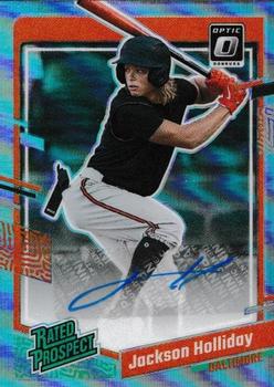 2023 Donruss - Optic Rated Prospects Signatures Holo #RPS-JH Jackson Holliday Front