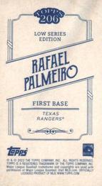2023 Topps 206 #NNO Rafael Palmeiro Back