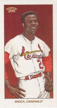 2023 Topps 206 - Tolstoi Back #NNO Lou Brock Front