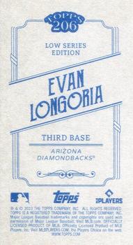 2023 Topps 206 - Wood #NNO Evan Longoria Back