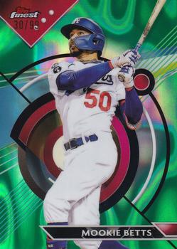 2023 Finest - Green Lava Refractor #62 Mookie Betts Front