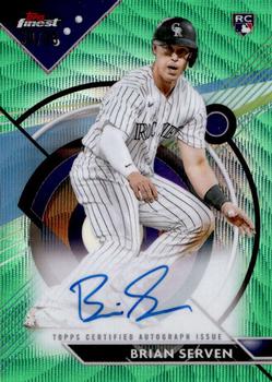2023 Finest - Finest Autographs Green Wave Refractor #FA-BS Brian Serven Front