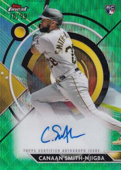 2023 Finest - Finest Autographs Green Wave Refractor #FA-CSM Canaan Smith-Njigba Front