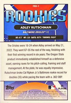 2023 Finest - Finest Rookies Design Variation #FRD-1 Adley Rutschman Back