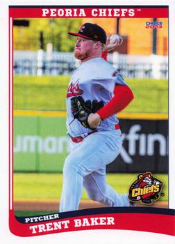 2023 Choice Peoria Chiefs #01 Trent Baker Front