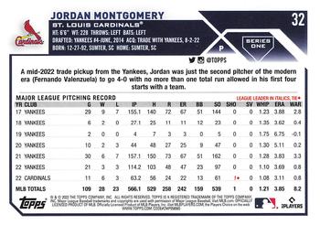 2023 Topps - All-Star Game #32 Jordan Montgomery Back
