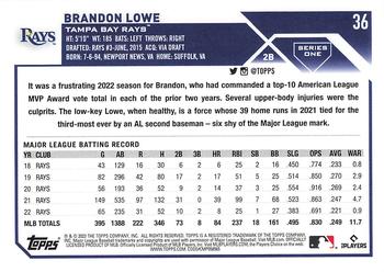 2023 Topps - All-Star Game #36 Brandon Lowe Back