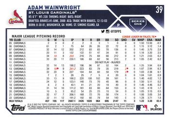 2023 Topps - All-Star Game #39 Adam Wainwright Back