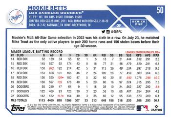 2023 Topps - All-Star Game #50 Mookie Betts Back