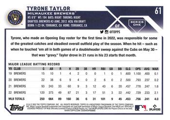 2023 Topps - All-Star Game #61 Tyrone Taylor Back