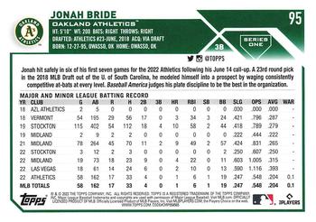 2023 Topps - All-Star Game #95 Jonah Bride Back