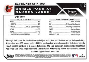 2023 Topps - All-Star Game #112 Baltimore Orioles Back