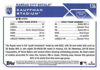 2023 Topps - All-Star Game #134 Kansas City Royals Back