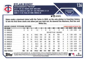 2023 Topps - All-Star Game #136 Dylan Bundy Back