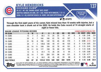 2023 Topps - All-Star Game #137 Kyle Hendricks Back