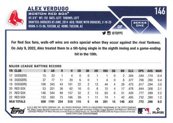 2023 Topps - All-Star Game #146 Alex Verdugo Back